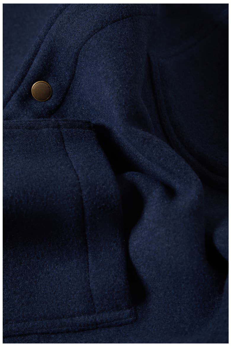 Shop Melton Snap-Up Chore Coat, Alternate, color, MOOD INDIGO
