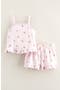 Ruffle Cotton Tank & Shorts Set