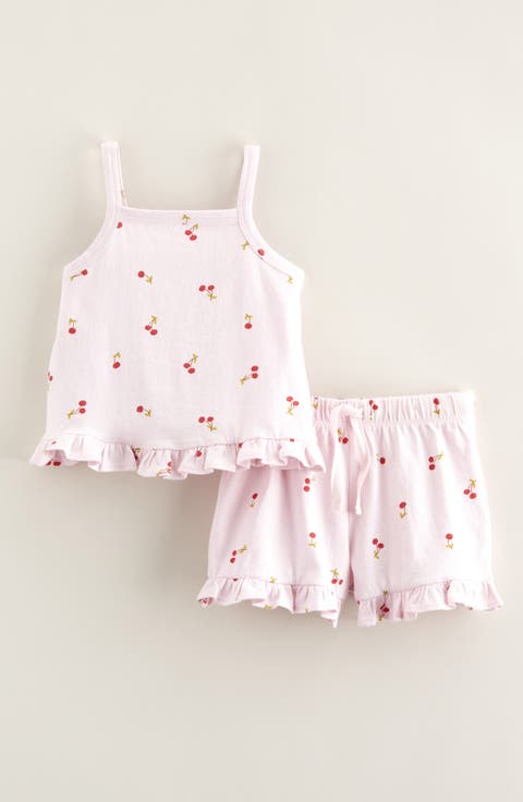Ruffle Cotton Tank & Shorts Set (Baby)