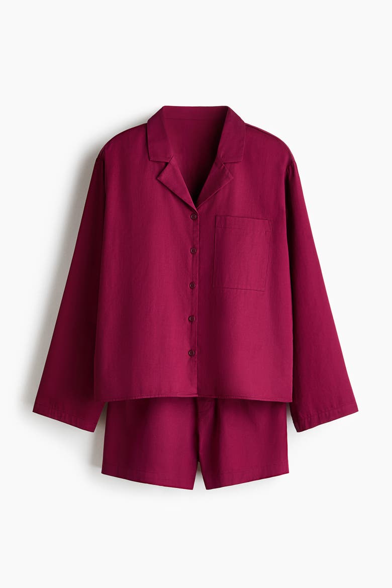Cotton Pyjamas, Alternate, color, Dark pink