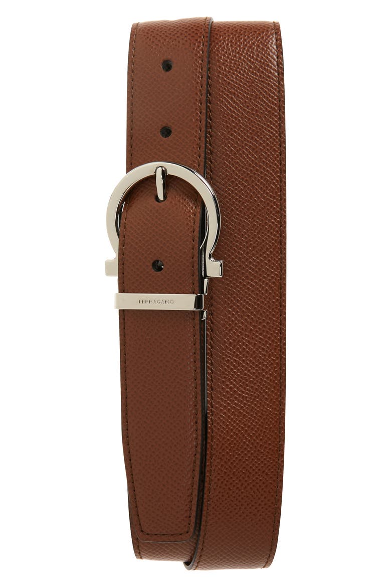 Reversible Leather Belt, Main, color, RADICA NERO