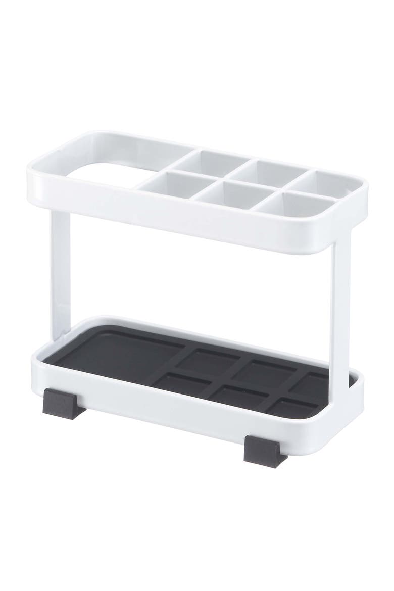 Toothbrush/Toothpaste Stand, Main, color, WHITE