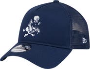 New Era Men's New Era Navy Dallas Cowboys Retro Main A-Frame Trucker 9FORTY Adjustable Hat