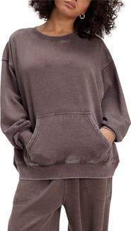 Free People Intimately FP Slow It Down Oversize Cotton Blend Sweatshirt