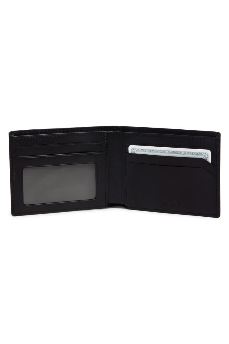 Leather Bifold Wallet, Alternate, color, BLACK SMOOTH
