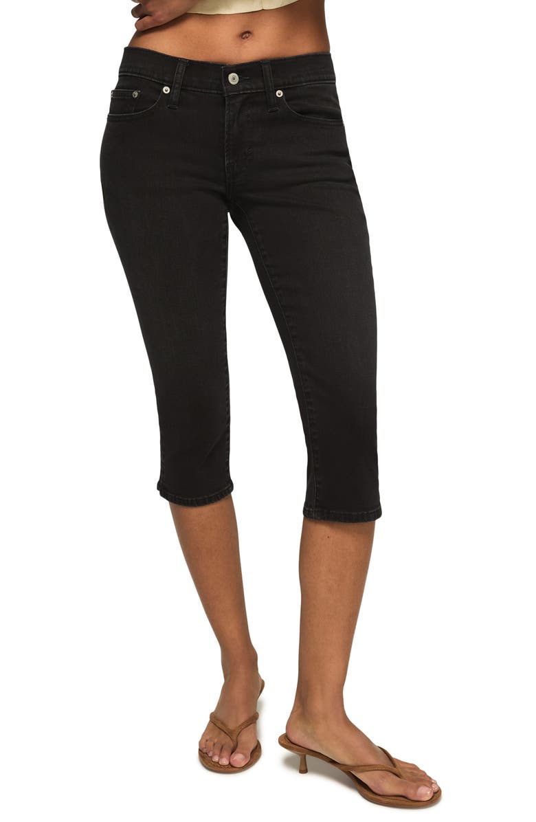Lucky Brand Capri Jeans, Main, color, Black Galaxy Wash
