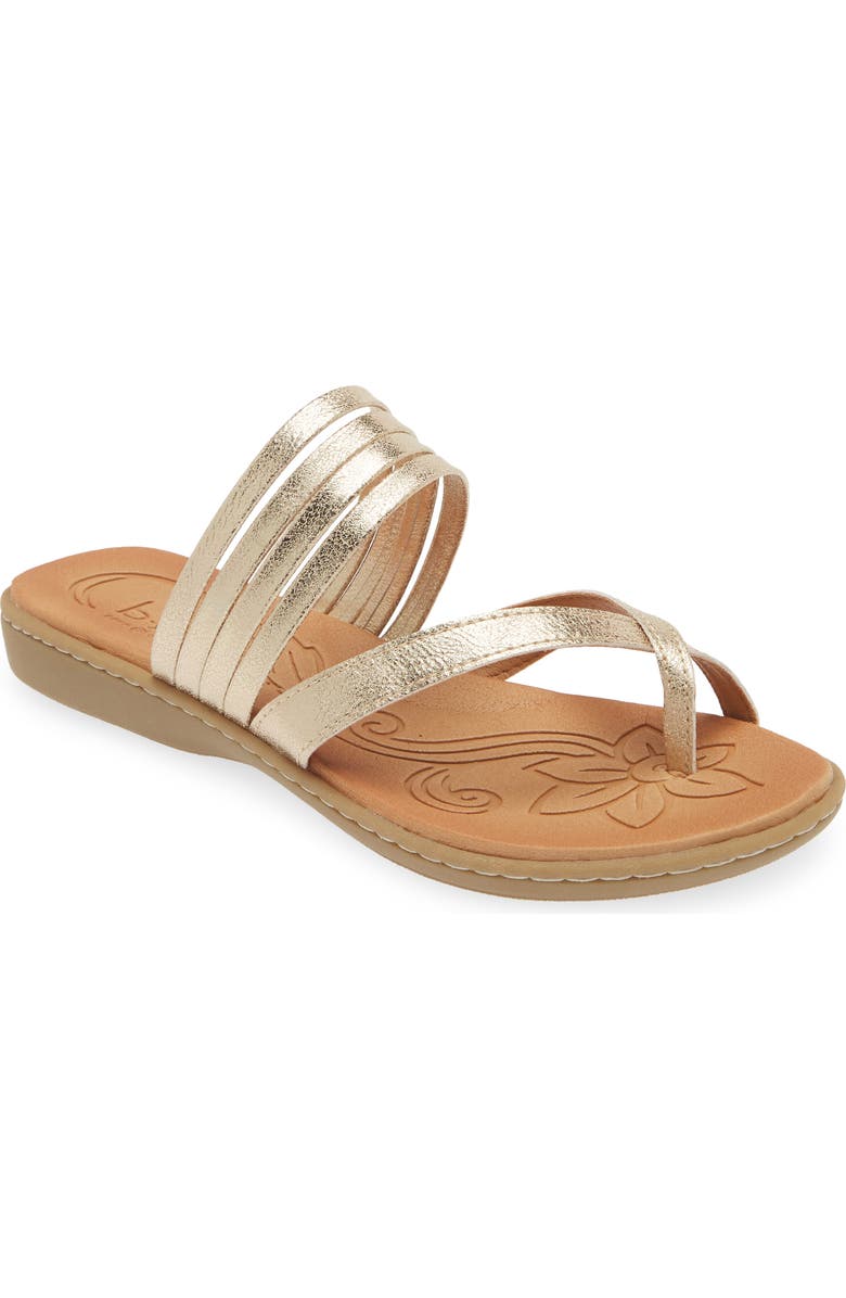 B O C BY BØRN Alisha Toe Loop Sandal, Main, color, Champagne Metallic