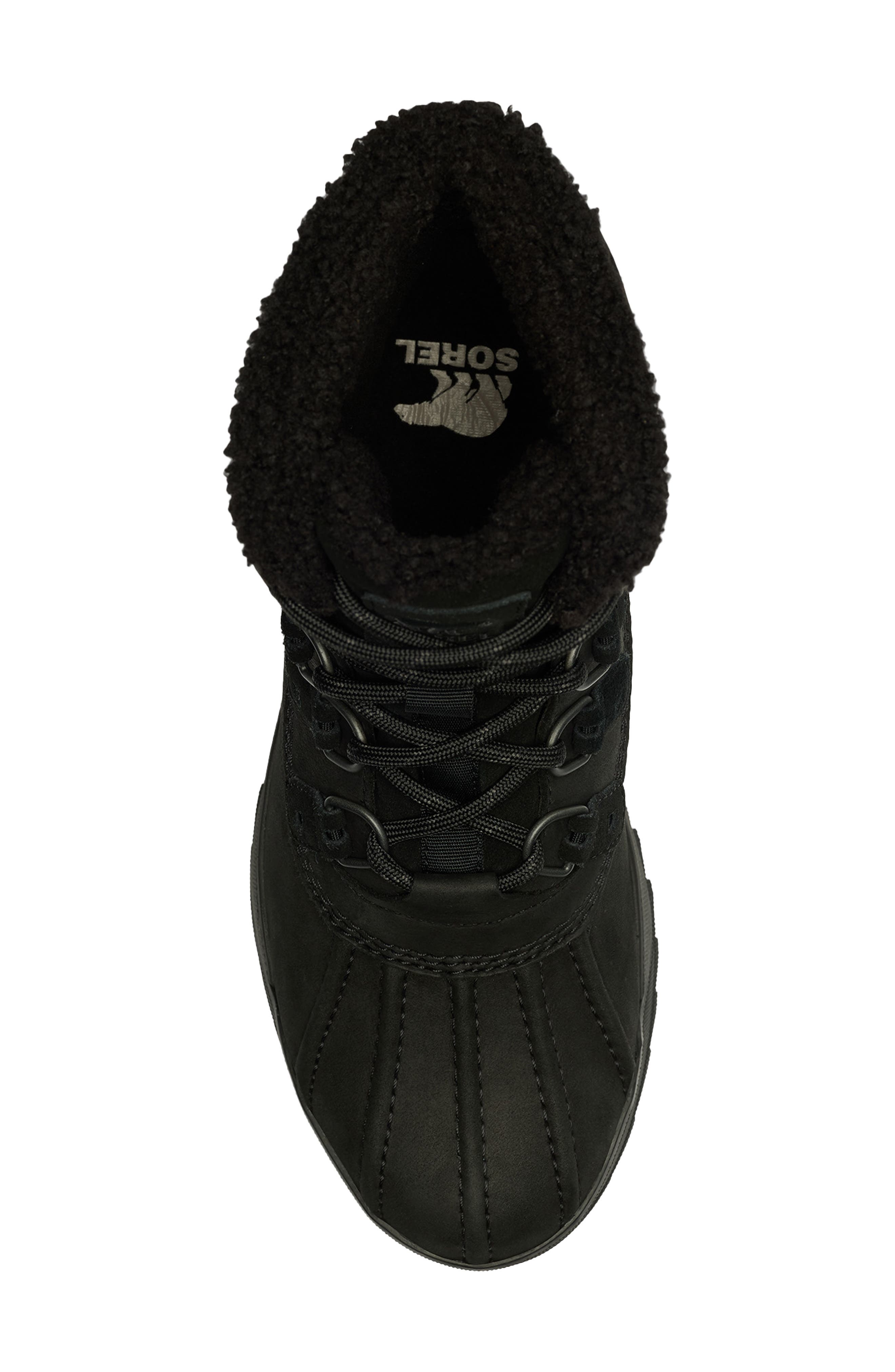 SOREL Scout 87 Lux Waterproof Hiking Boot, Alternate, color, Black/ Black