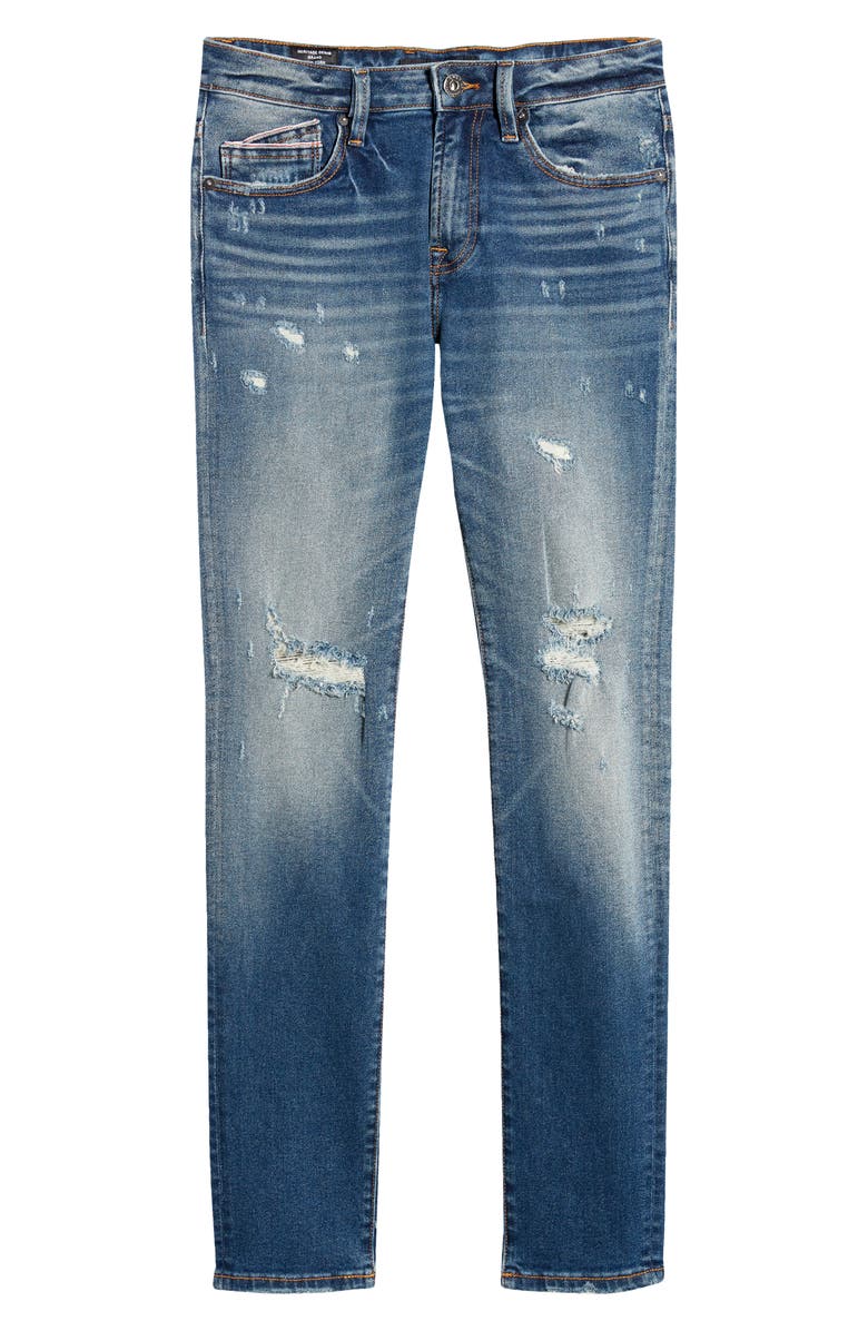 Cult of Individuality Punk Men's Ripped Super Skinny Jeans, Alternate, color,