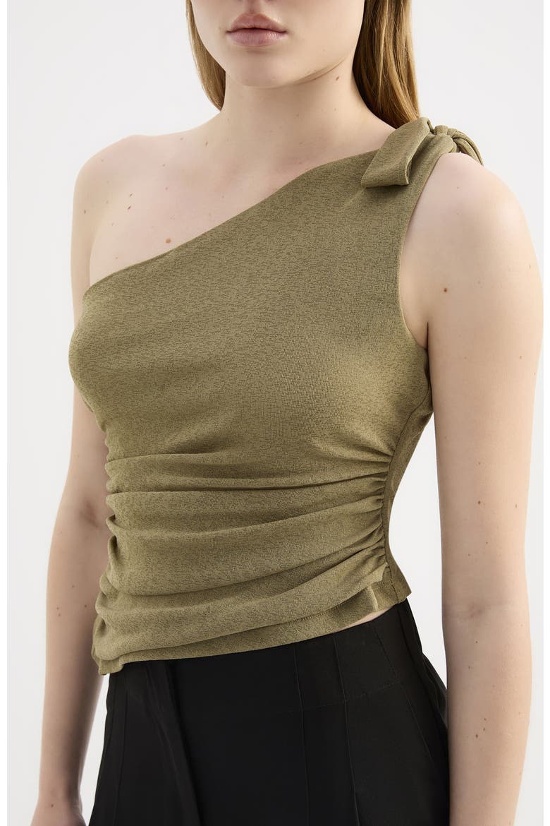 Fiora Mesh Top, Alternate, color, Deep Olive