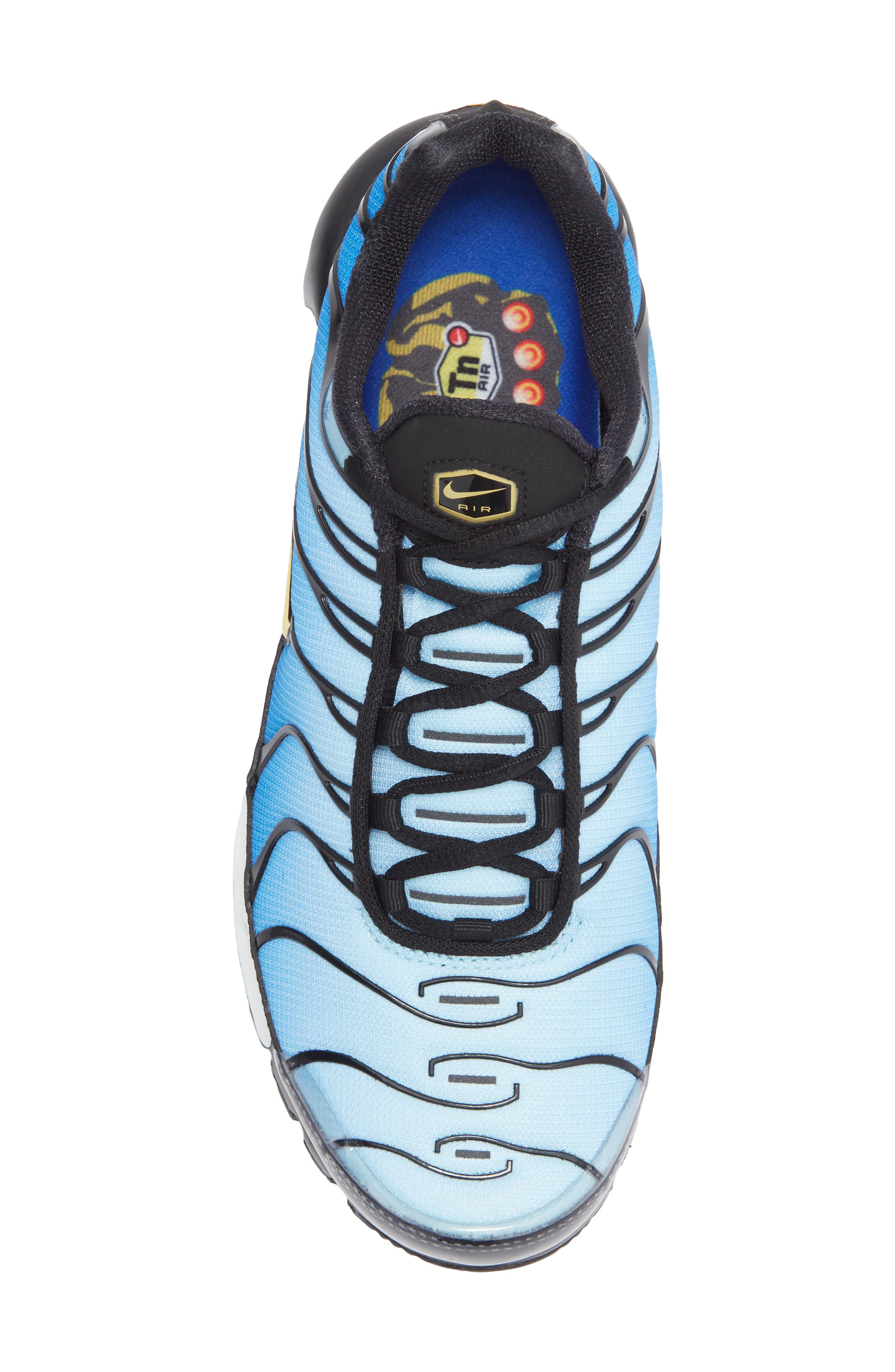 Nike Air Max Plus Sneaker, Alternate, color, Black/ Blue