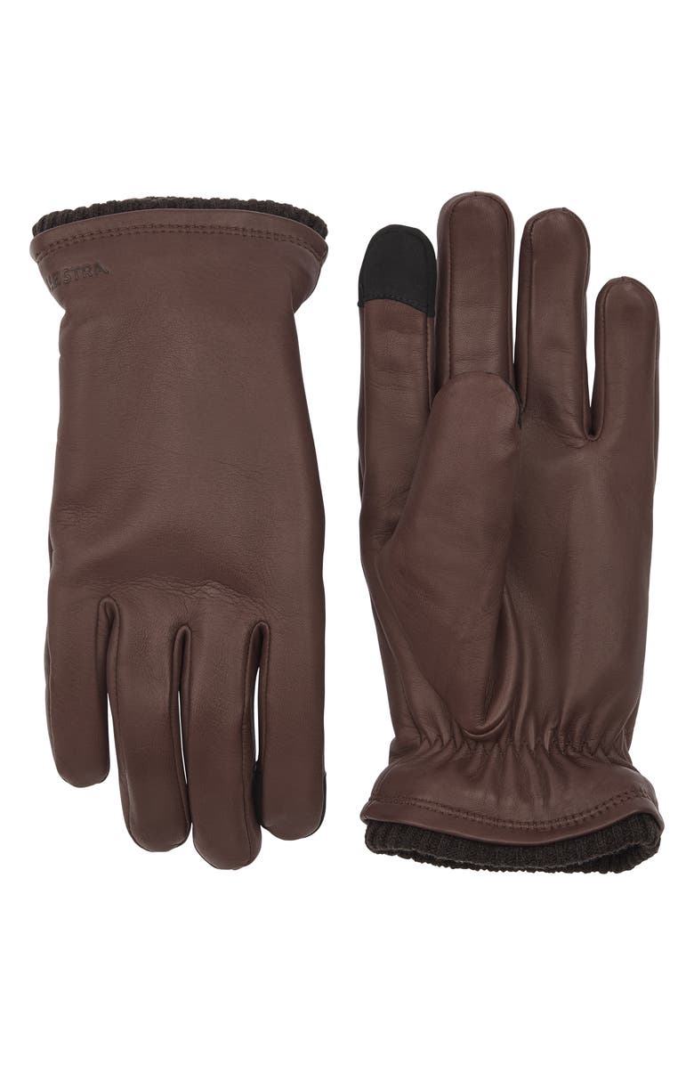 Hestra John Sheepskin Gloves, Main, color, Brown