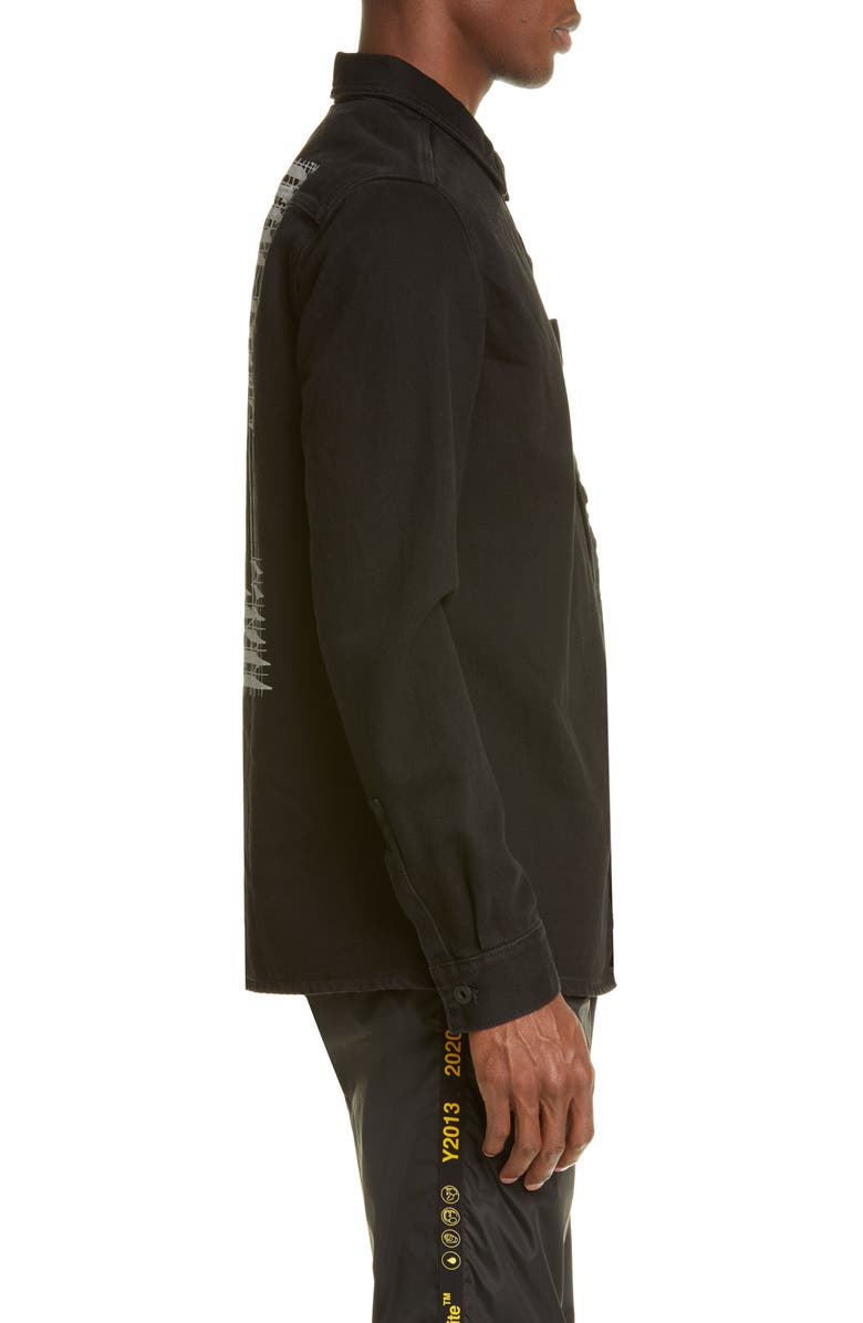 Off-White Denim Shirt, Alternate, color, 