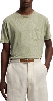 Ralph Lauren Purple Label Linen Jersey Pocket T-Shirt