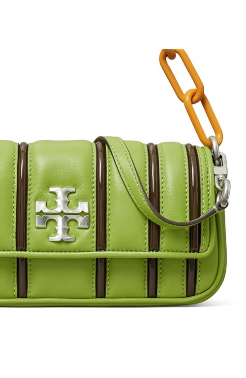 Tory Burch Small Kira Stripe Bombe Convertible Shoulder Bag