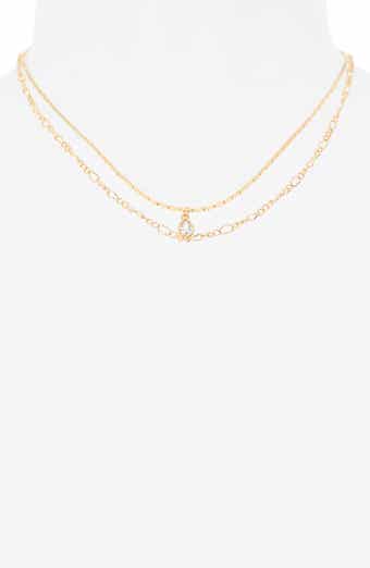 Dewdrop Layered Chain Necklace