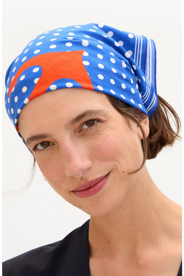 Nautique Cotton Bandana, Main, color, COBALT