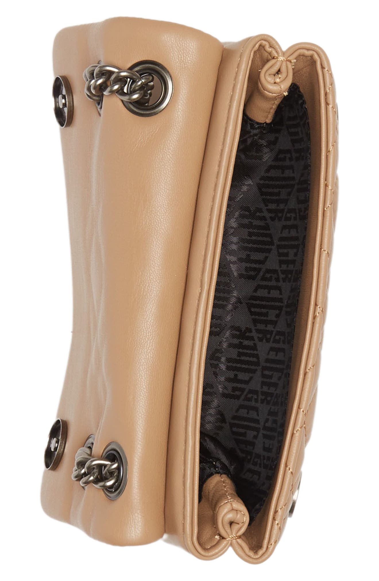 Kurt Geiger London Kurt Geiger Mini Brixton Diamond Quilted Leather Pad Lock Shoulder Bag, Alternate, color, 