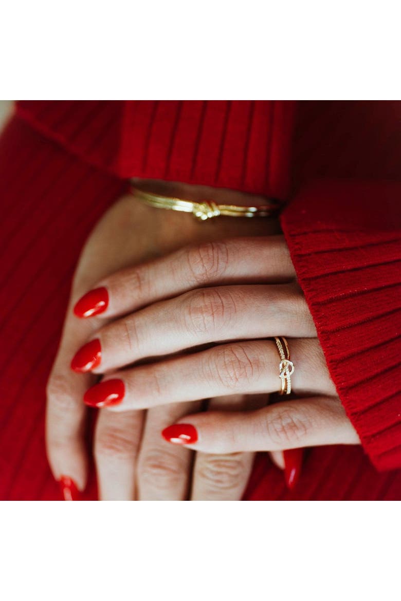 The Reverie Knot Cuff, Alternate, color, Gold