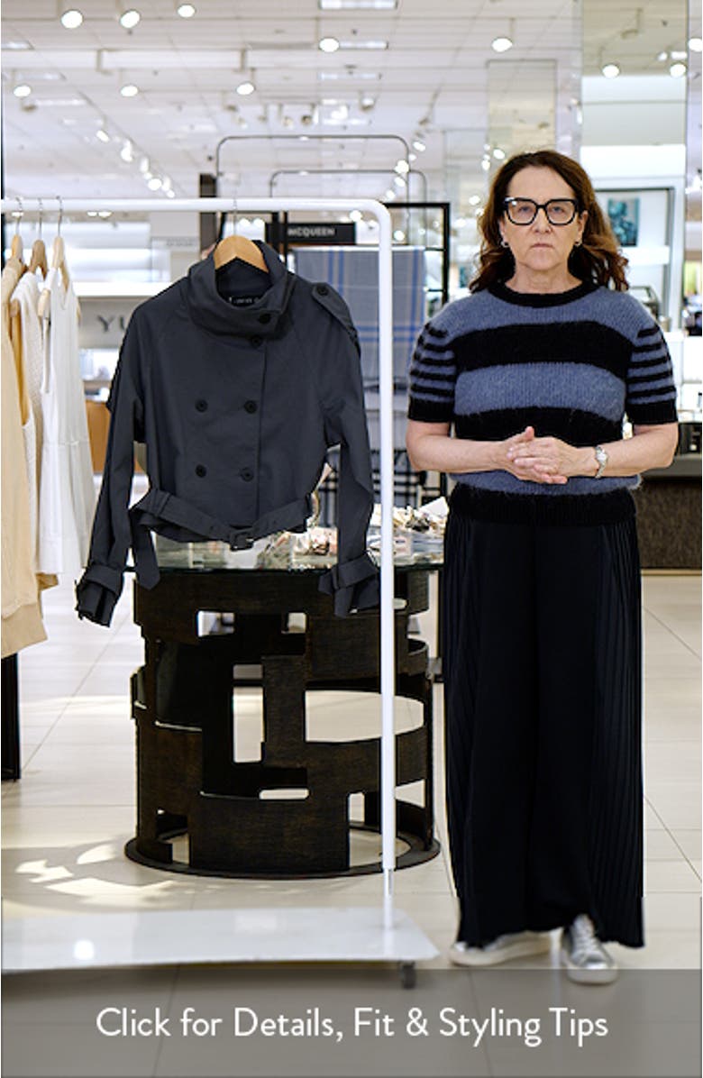 Blanc Crop Trench Coat, sales video thumbnail