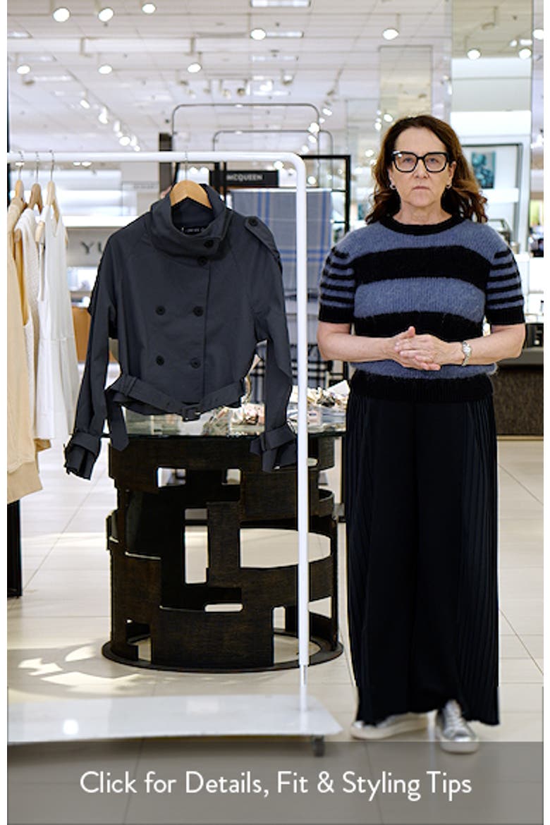 Blanc Crop Trench Coat video