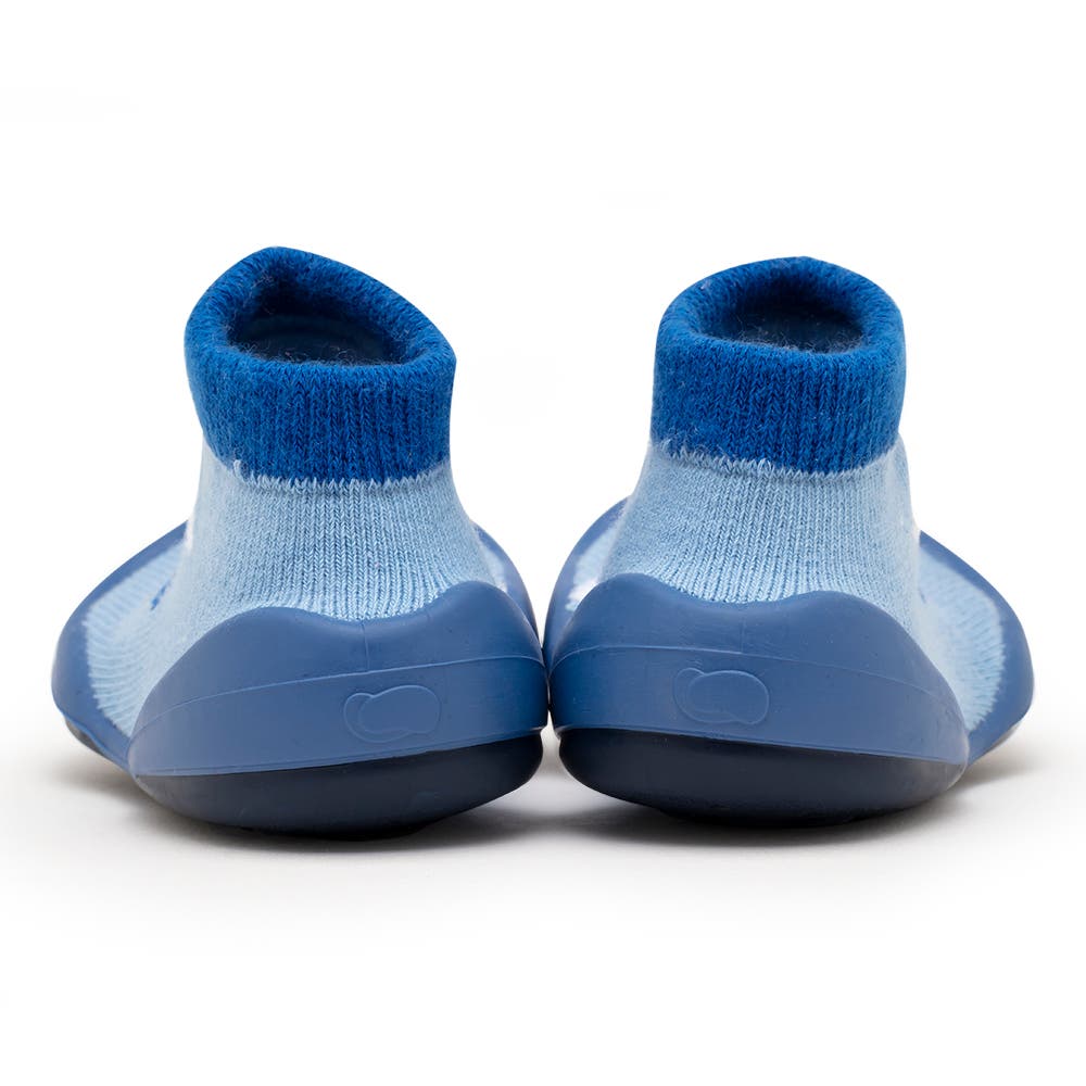 Komuello Toddler Boy Sock Shoes - Aeroplanes, Alternate, color, Blue