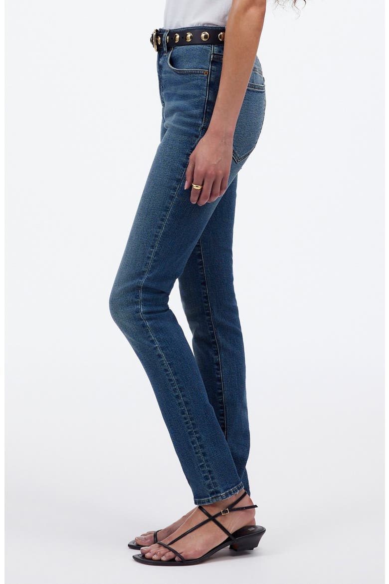 High Waist Skinny Jeans, Alternate, color, ROZ WASH