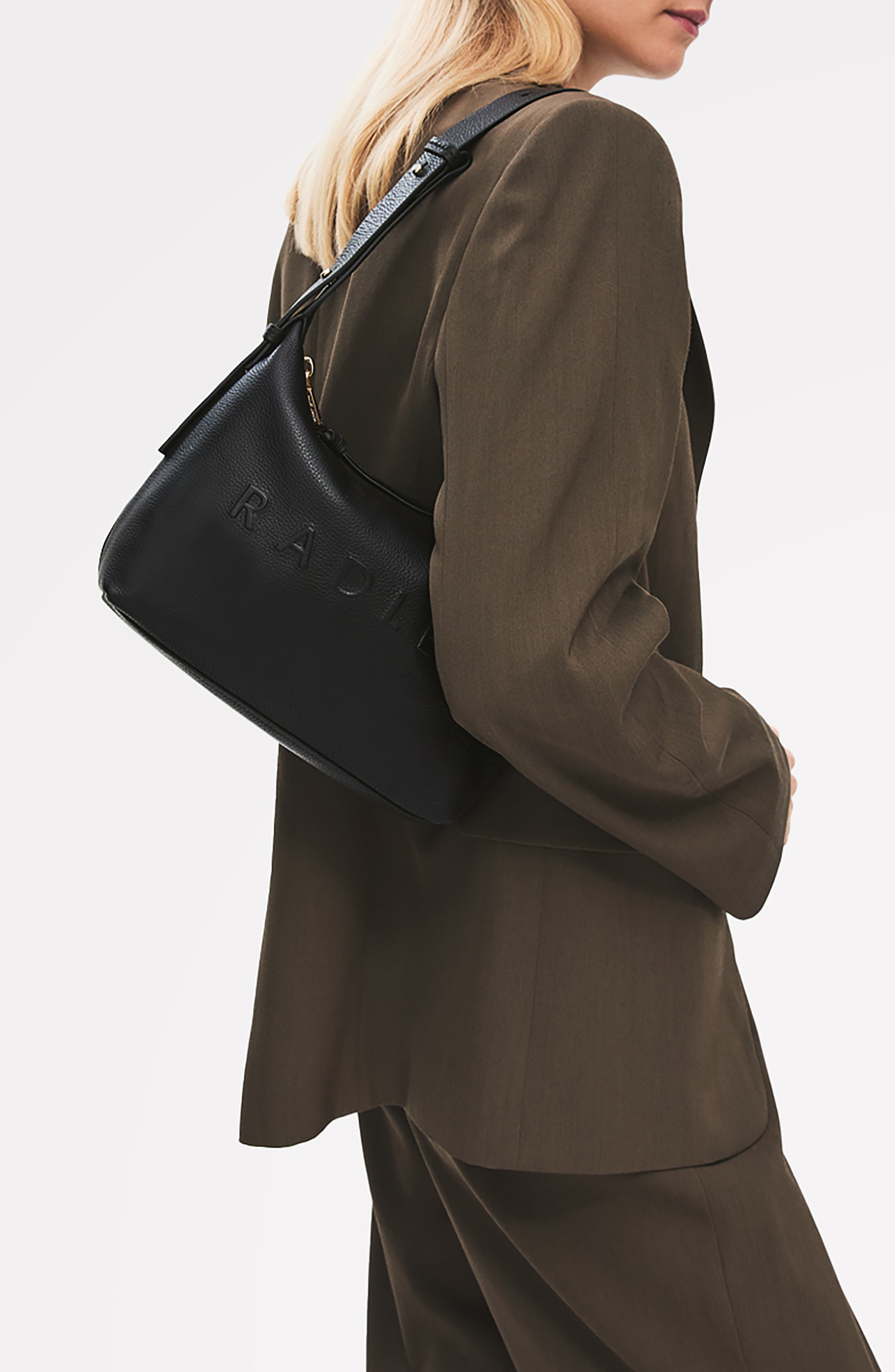 Radley Ridgeway Gardens Medium Ziptop Satchel Bag, Alternate, color, Black