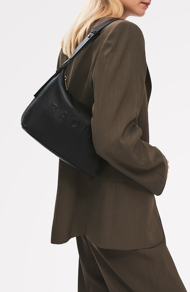 Radley Ridgeway Gardens Medium Ziptop Satchel Bag, Alternate, color, Black