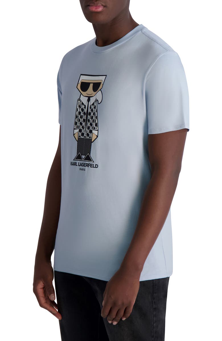 KARL LAGERFELD PARIS Flat Head Karl Logo Graphic T-Shirt, Alternate, color,