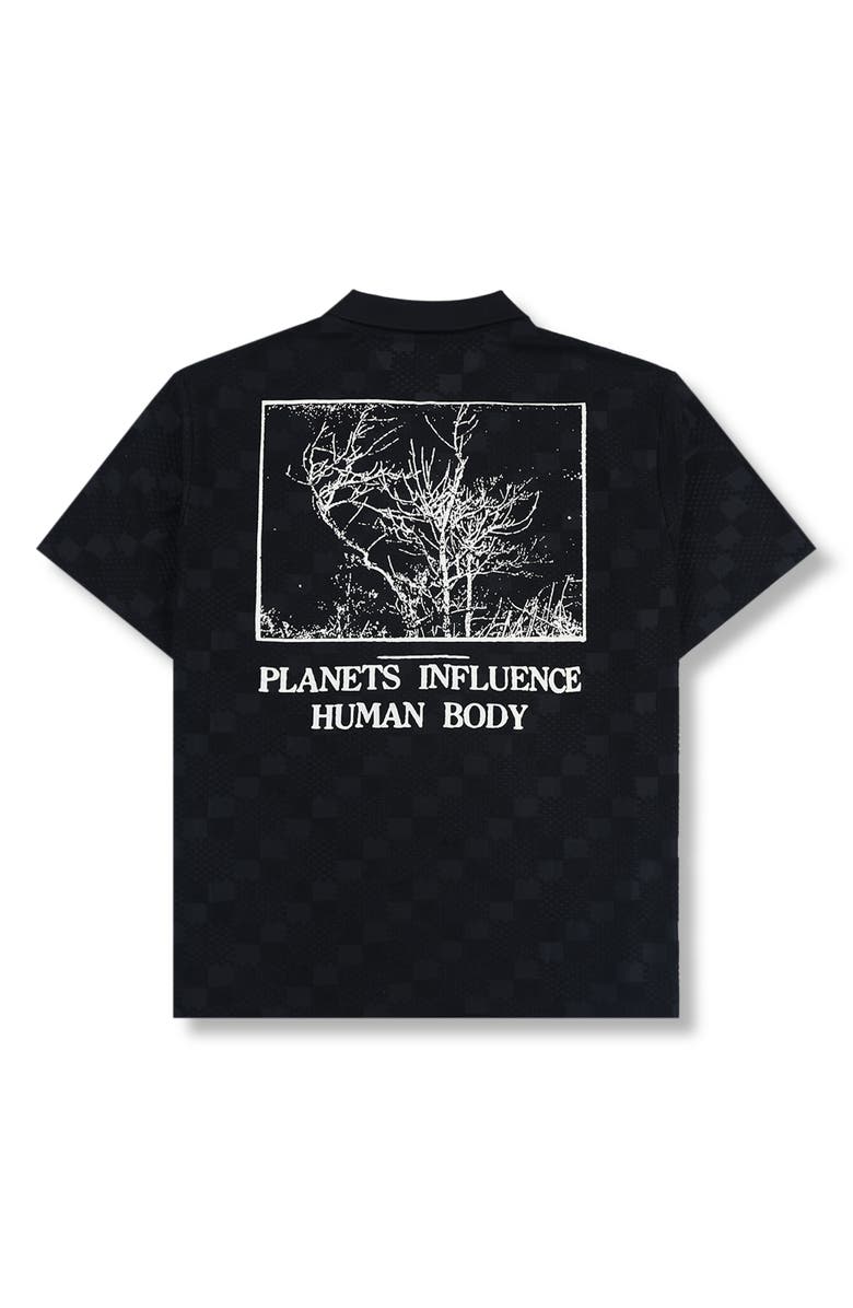 PLEASURES Planets Johnny Collar Graphic Polo, Alternate, color, 