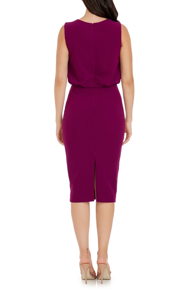 Amada Sheath Dress, Alternate, color, DARK MAGENTA