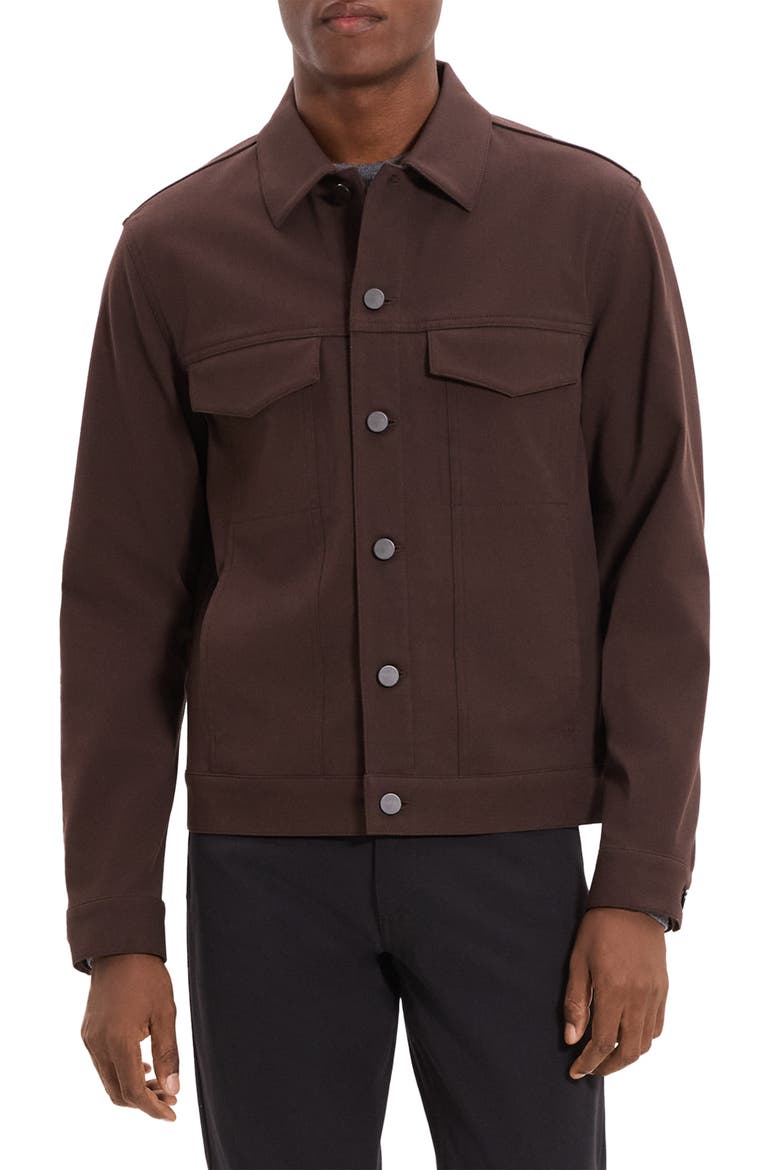 Theory River Trucker in Neoteric Twill Jacket (Men) | Nordstrom