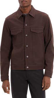 Theory River Trucker in Neoteric Twill Jacket