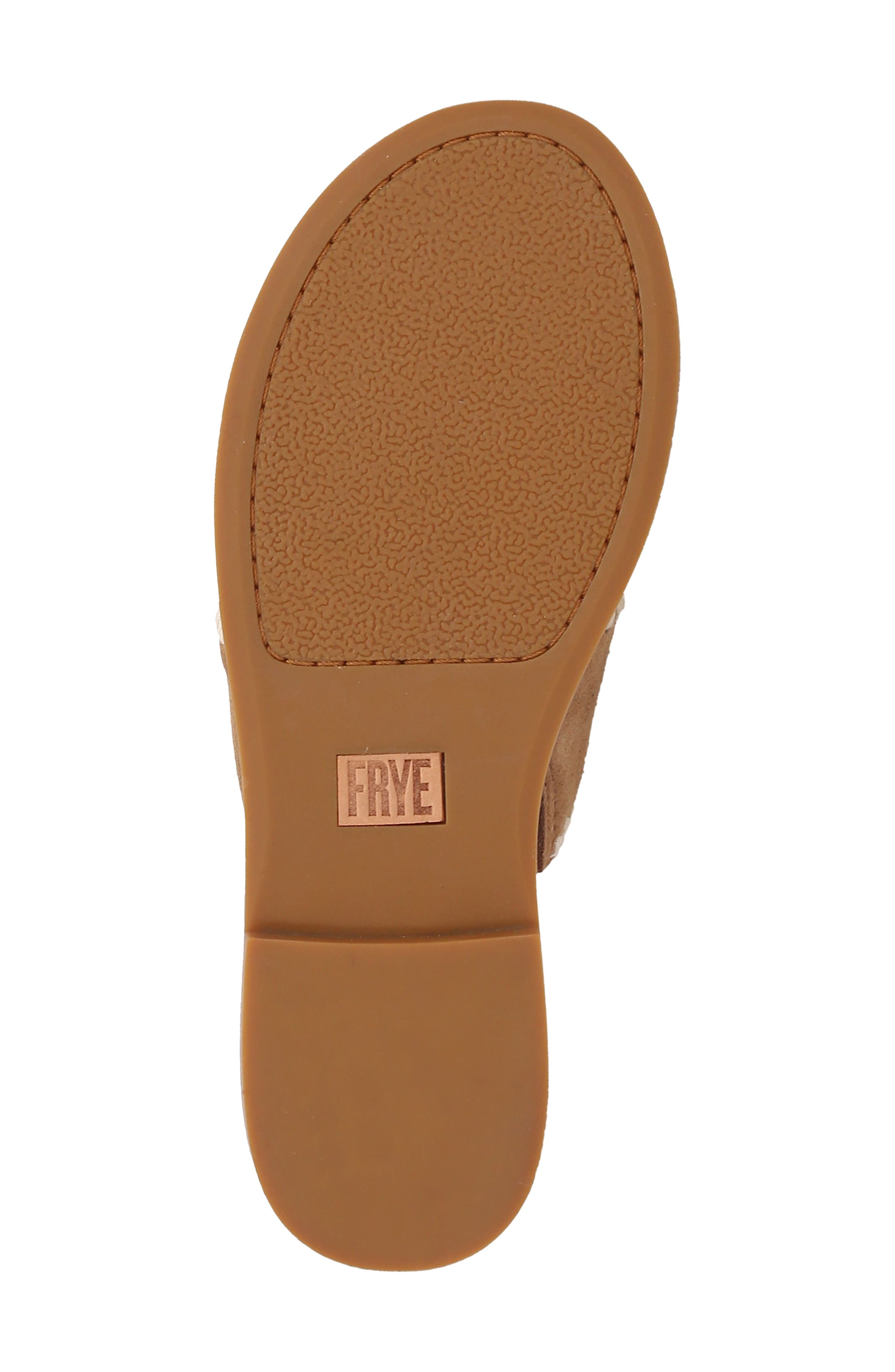 Ava Crochet Trim Slide Sandal, Alternate, color, ALMOND