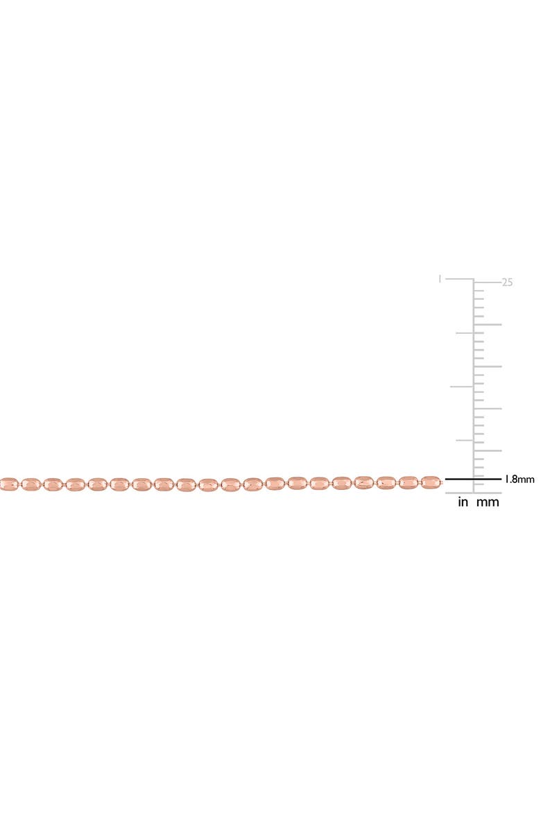 DELMAR 1.8mm Oval Ball Chain Necklace, Alternate, color, Rose