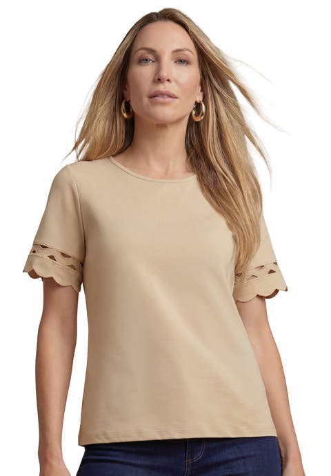 Scallop Trim Tee