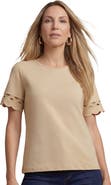 Jessica London Scallop Trim Tee