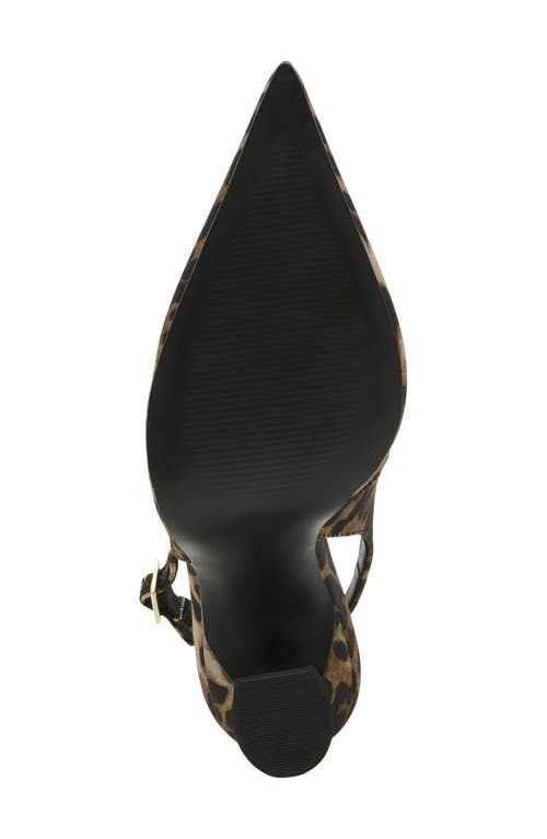Steve Madden Blare Slingback Pointed Toe Pump In Leopard