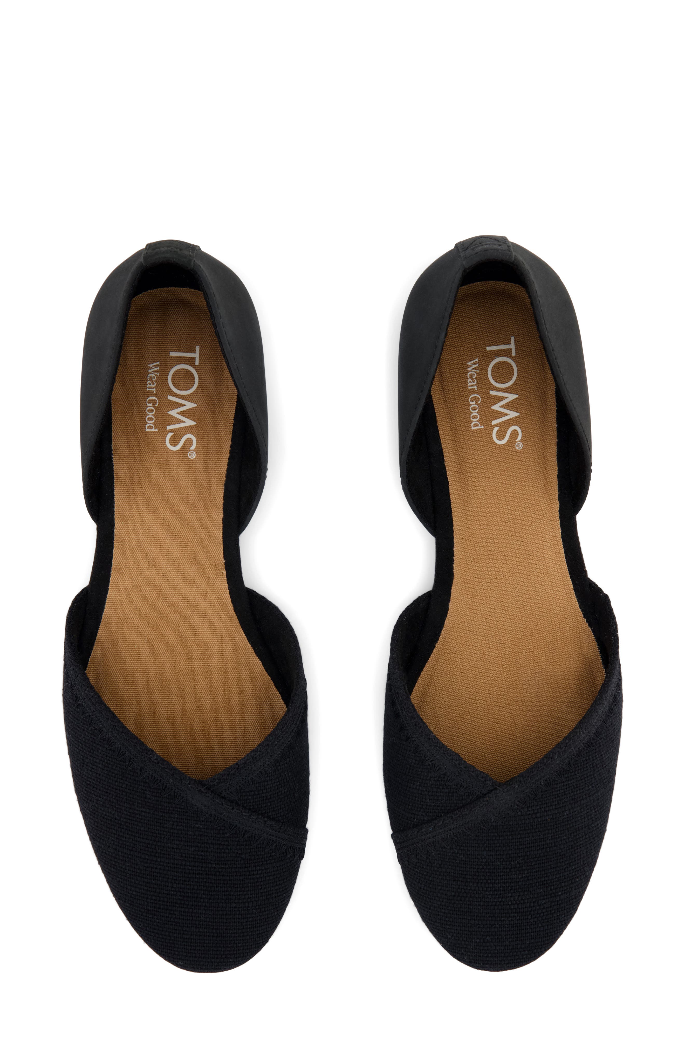 TOMS d'Orsay Flat, Alternate, color, Black