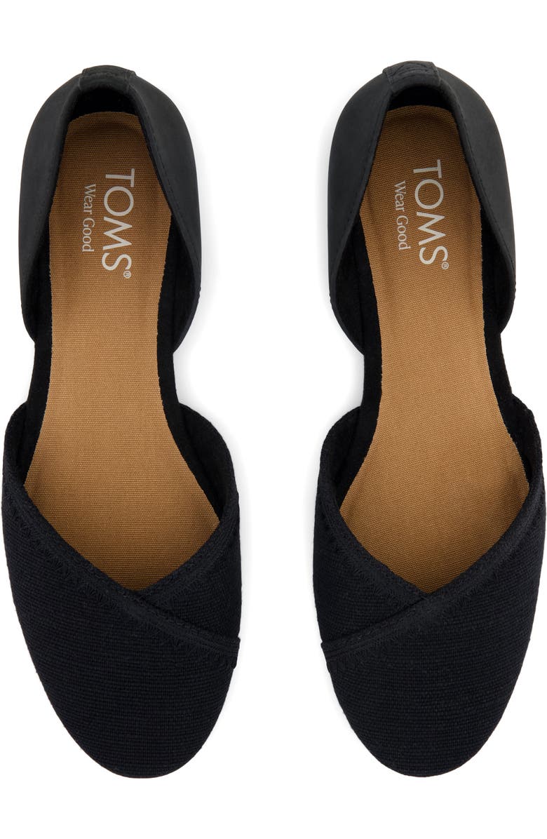 TOMS d'Orsay Flat, Alternate, color, Black