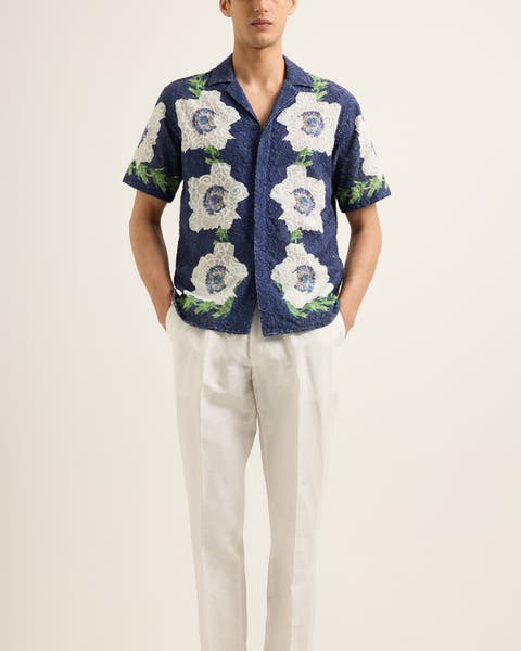 Maitan Broderie Relaxed-Fit Shirt