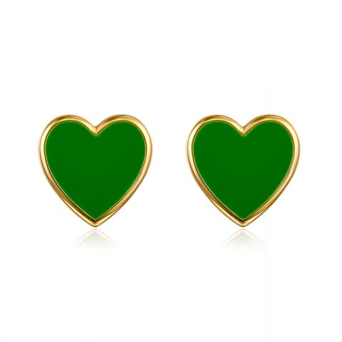 Petit Love Studs in Green