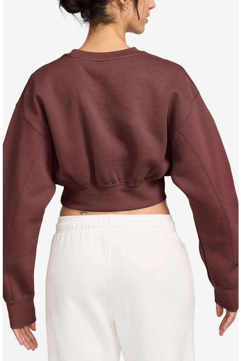Flight Fleece Crop Sweatshirt, Alternate, color, DARK PONY