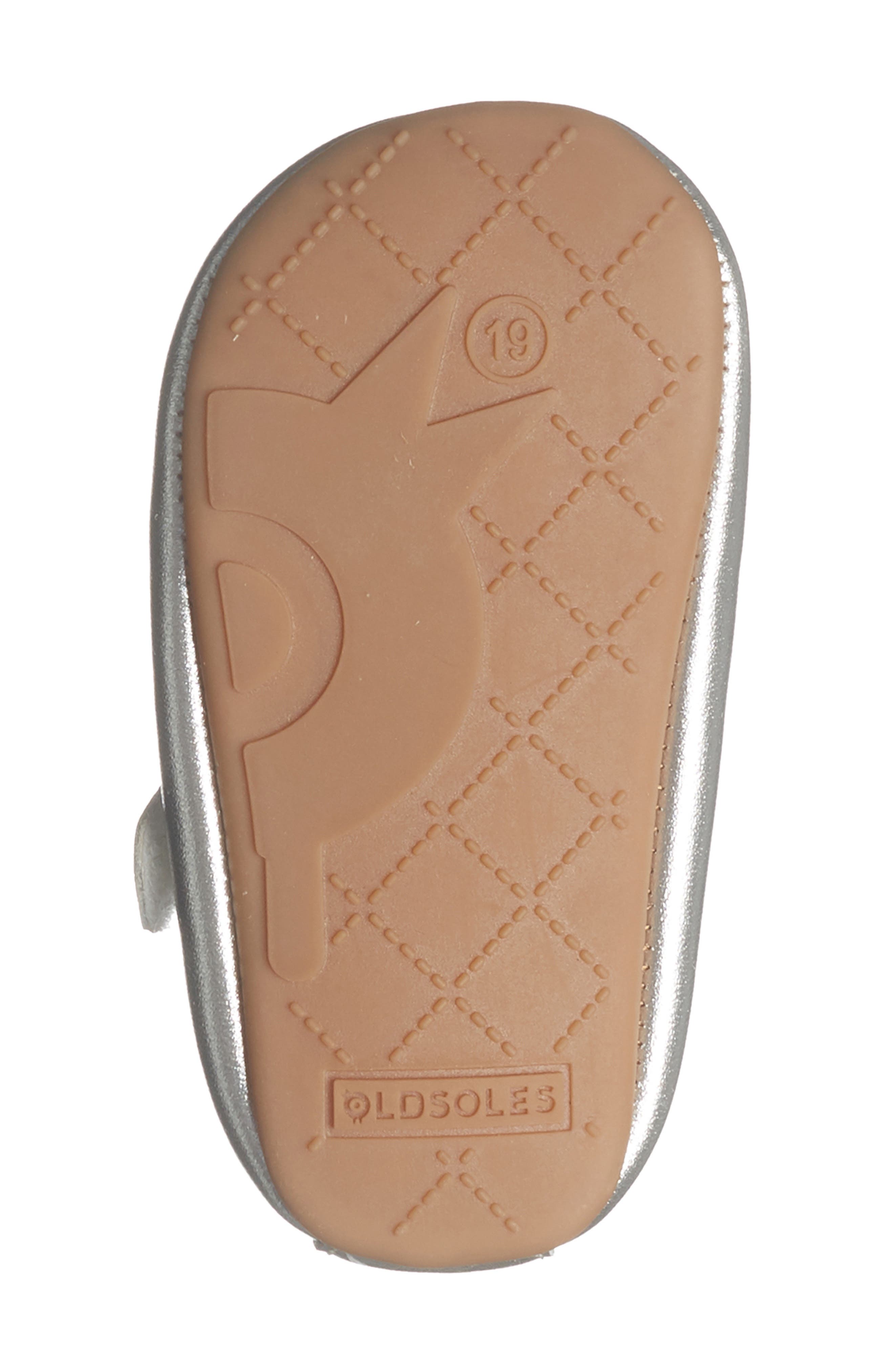 OLD SOLES Kids' Gabrielle Mary Jane Flat, Alternate, color, Silver