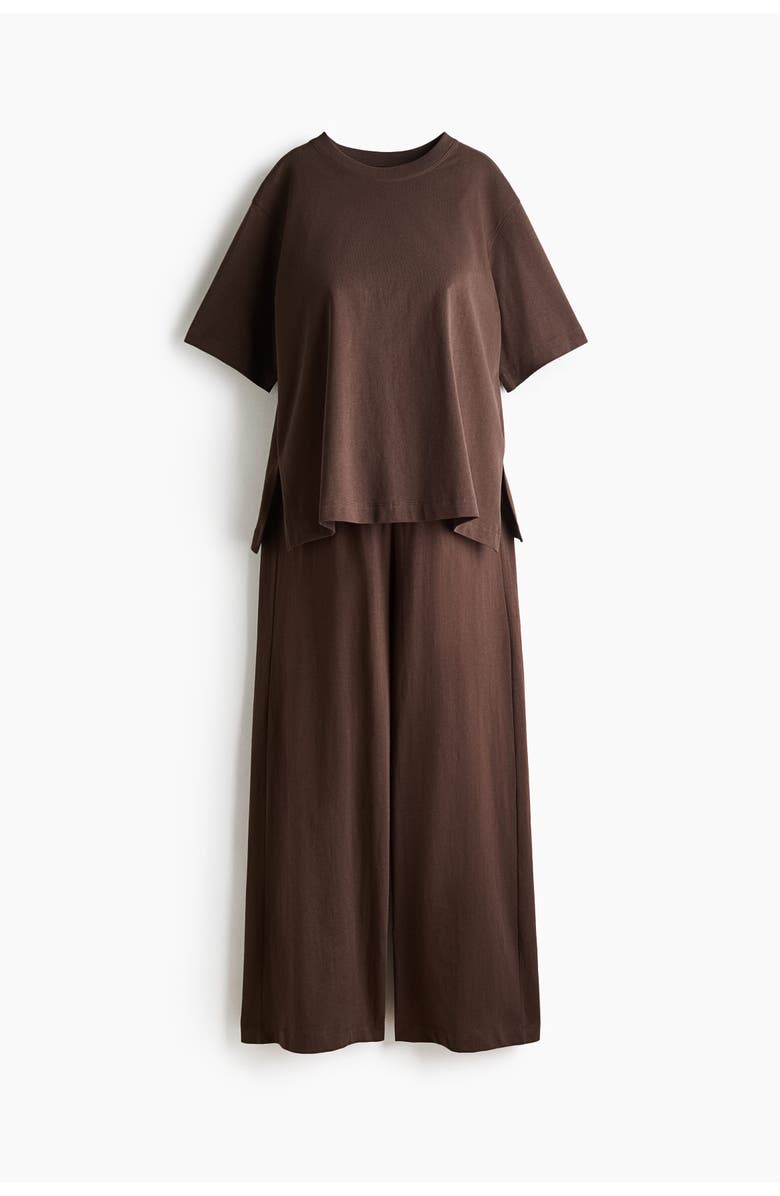 H&M Mama Before & After 2-piece Set, Main, color, Dark Brown