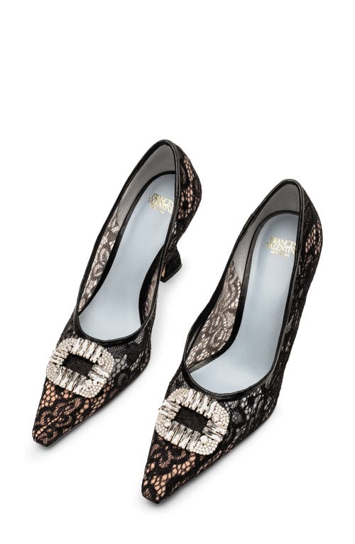 Frances Valentine Lydia Pointed Toe Pump In Black