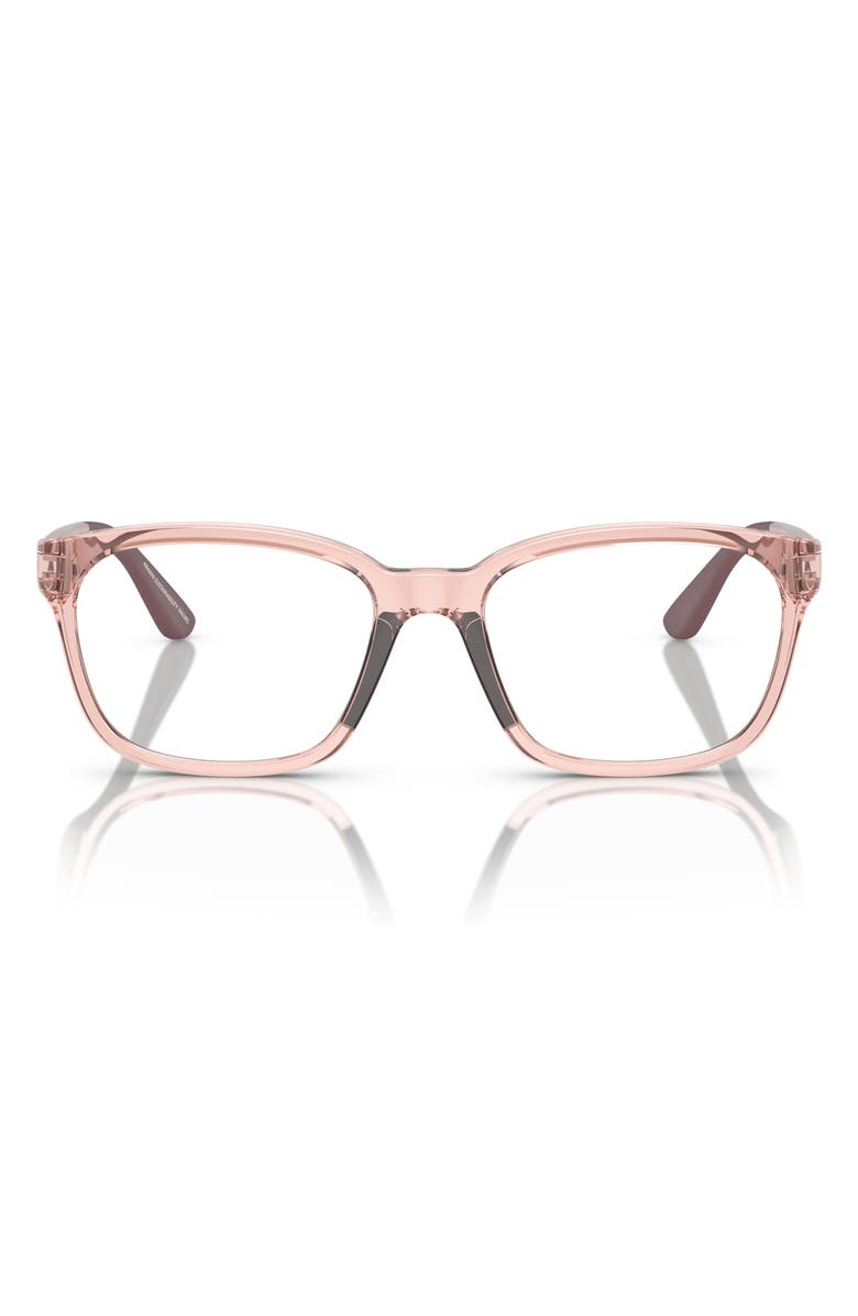 Emporio Armani Kids' 47mm Pillow Optical Glasses, Main, color, Shiny Pink / Demo Lens