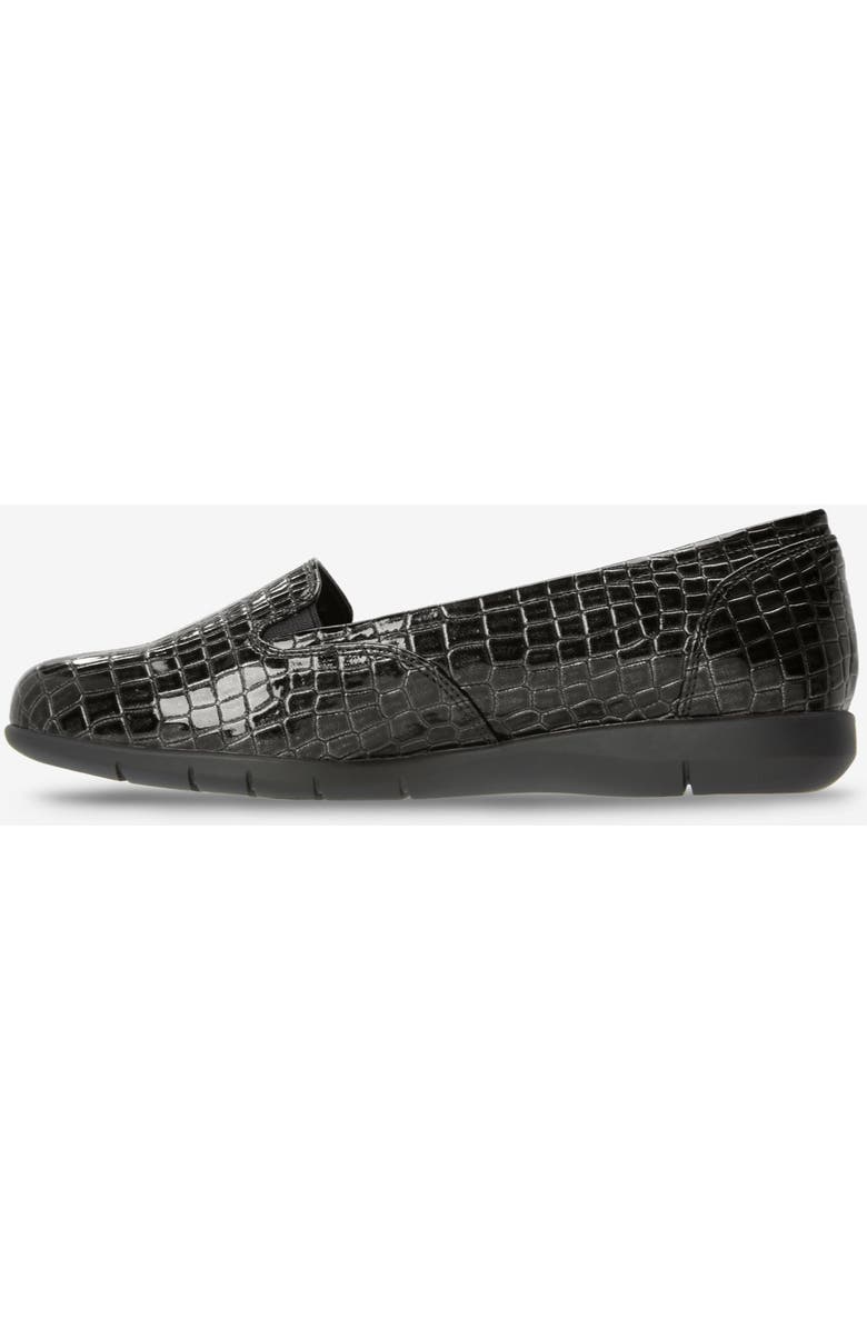 Comfortview The Leisa Slip On Flat, Alternate, color, Black