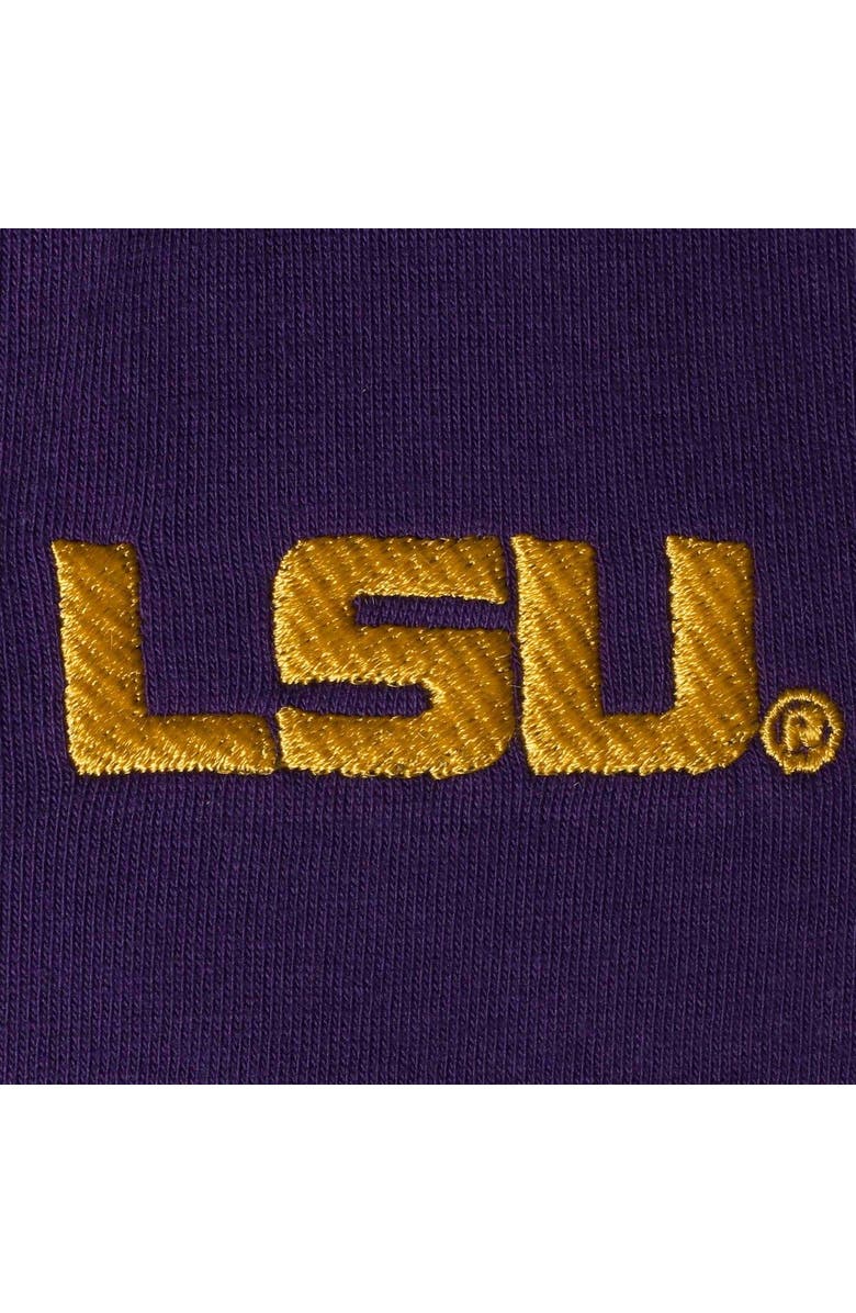 LITTLE KING Infant Purple LSU Tigers Polo Bodysuit, Alternate, color, Purple